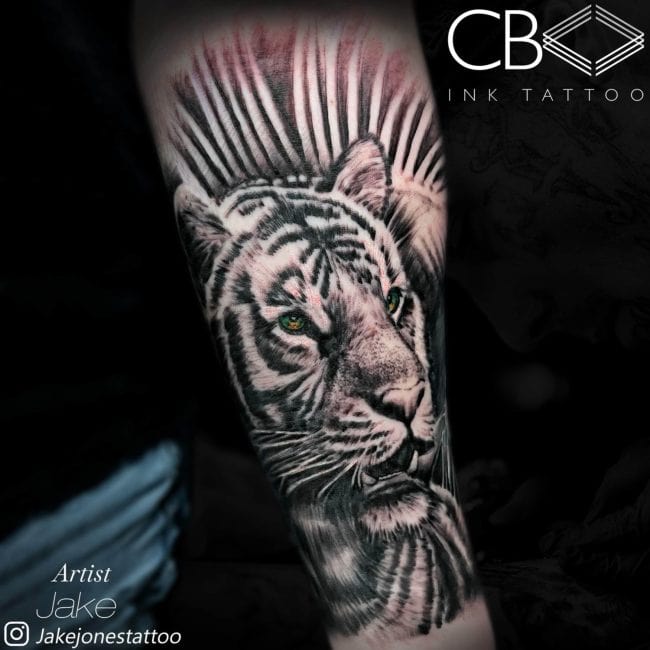 Tiger Forearm Tattoo