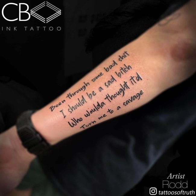 Men’s forearm tattoos