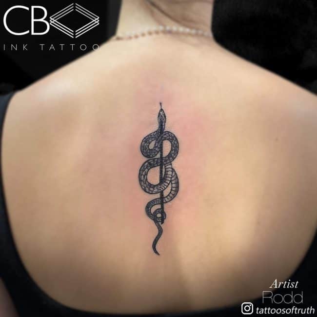 Small Back Tattoo Female