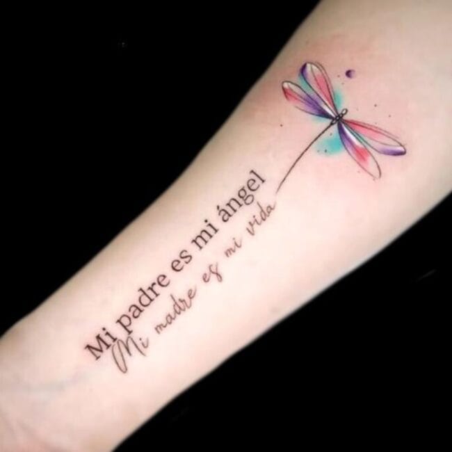 Pablo Juan Carvajal Tattoo Artist Script Realism Fly Colour Tattoo