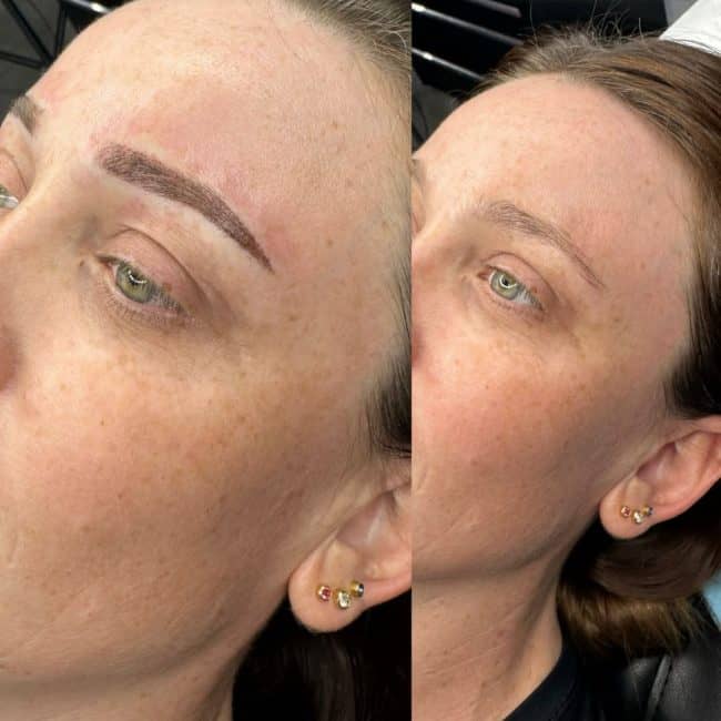 Kirralee Tattoo Artist Cosmetic Ombre Brows Combination Brows Eyebrows Tattoo