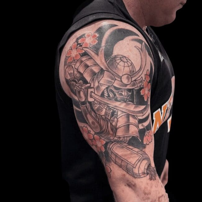 Rhys Sharp Tattoo Artist Samurai Warrior Japanese Arm Sleeve Tattoo