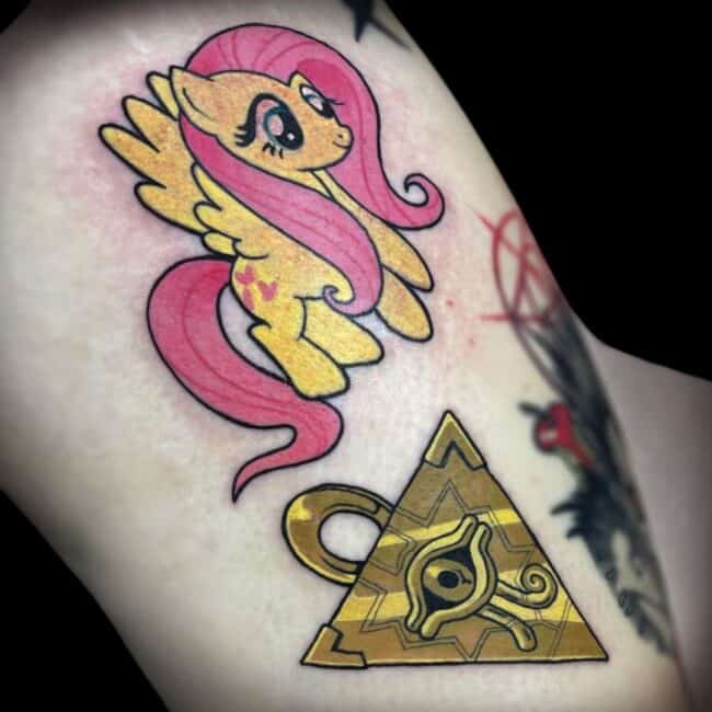 Rhys Tattoo Artist Anime Cartoon My Little Pony Cute Ankle Tattoo