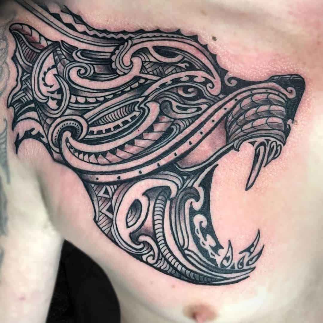 Thor Tattoo Artist Tribal Spiritual Bear Chest Tattoo