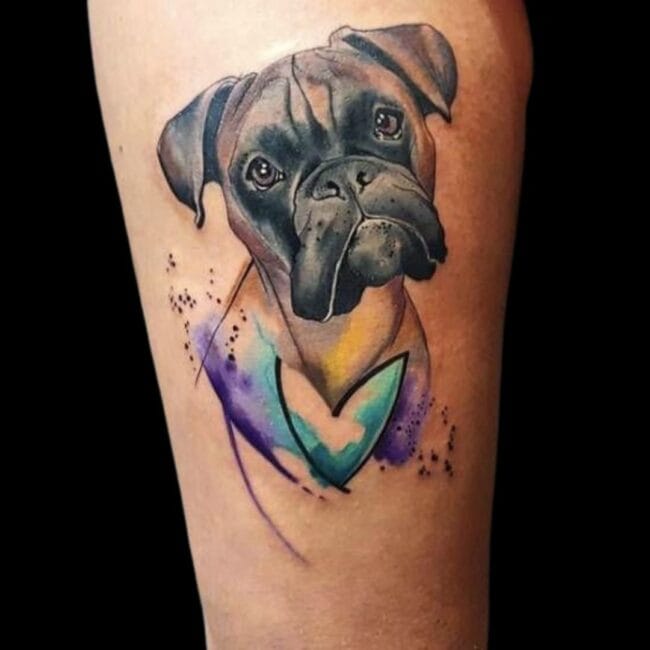 Boxer Dog Tattoo