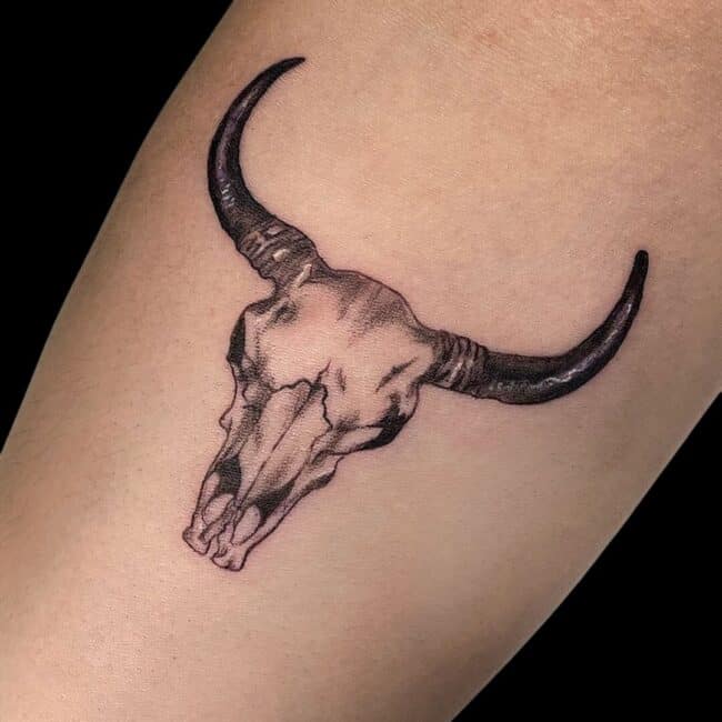 Bull Skull Tattoo