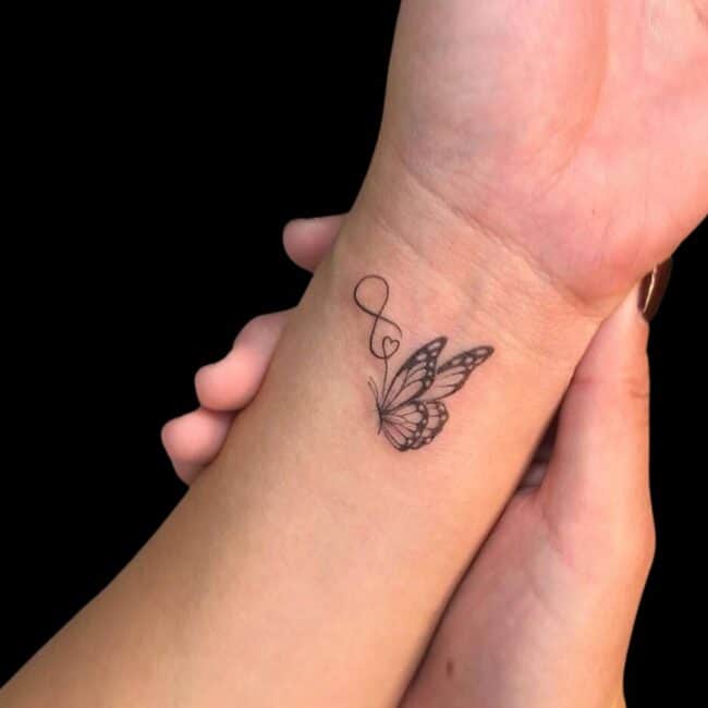 Butterfly Wrist Tattoo