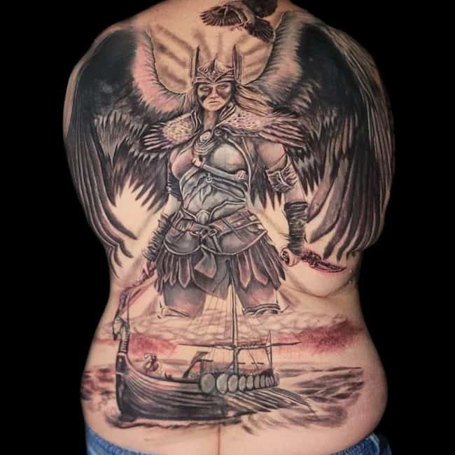 CB Ink Tattoo Post Cover Up Back Tattoo 2