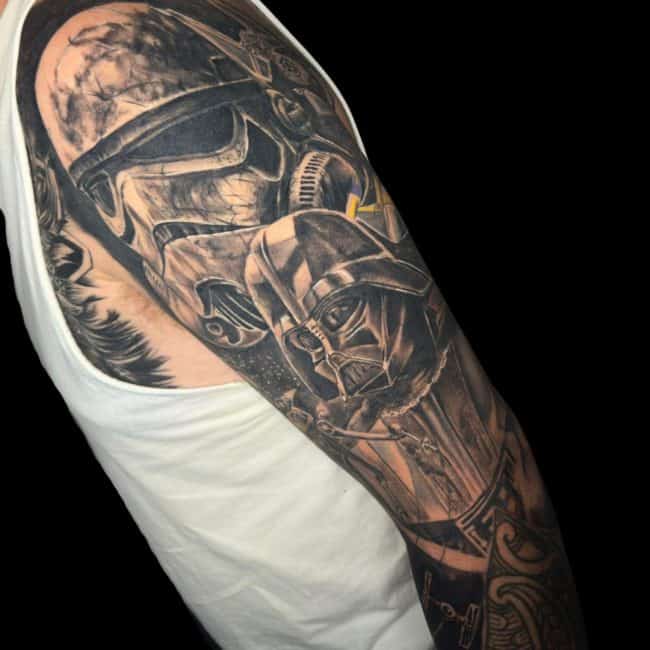 CB Ink Tattoo Post Cover Up Shoulder Tattoo Photo