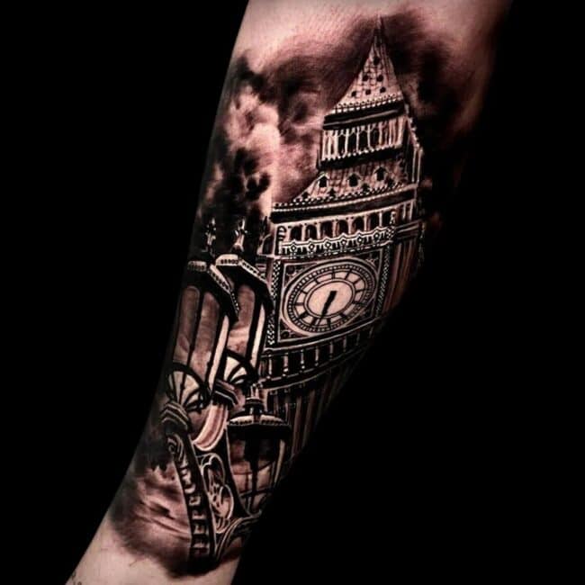 Clock Tattoo For Guys