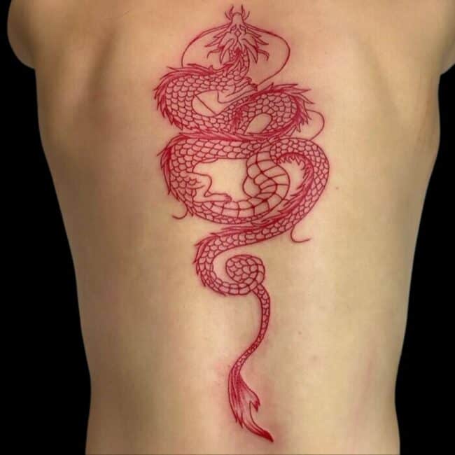 Dragon Spine Tattoo