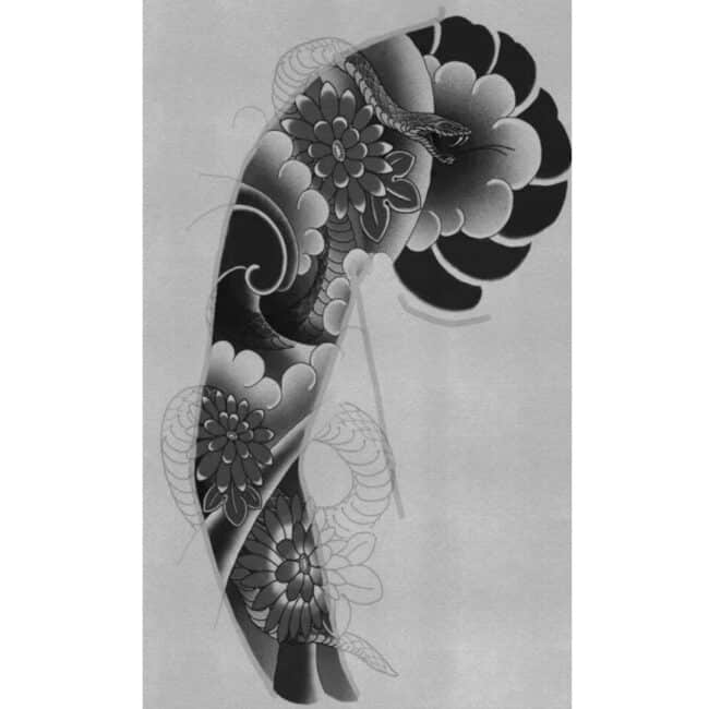 Japanese Tattoo Flash Design Sheet Australia Tattoo