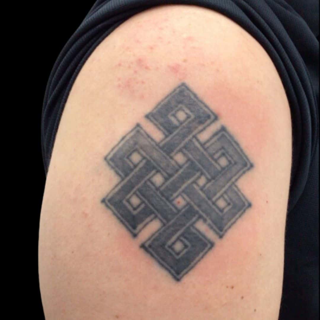 Laser Tattoo Removal Shoulder Blackwork Tattoo Before Lachlan