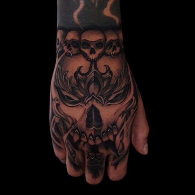 Skull Hand Tattoo