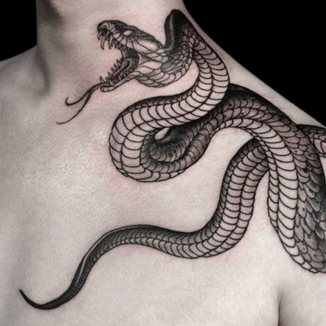 Snake Neck Tattoo