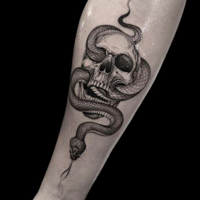 Snake Skull Tattoo