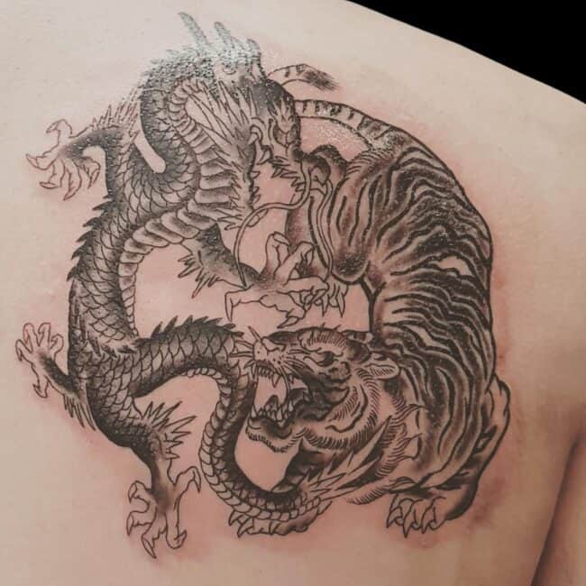 Tiger And Dragon Tattoo
