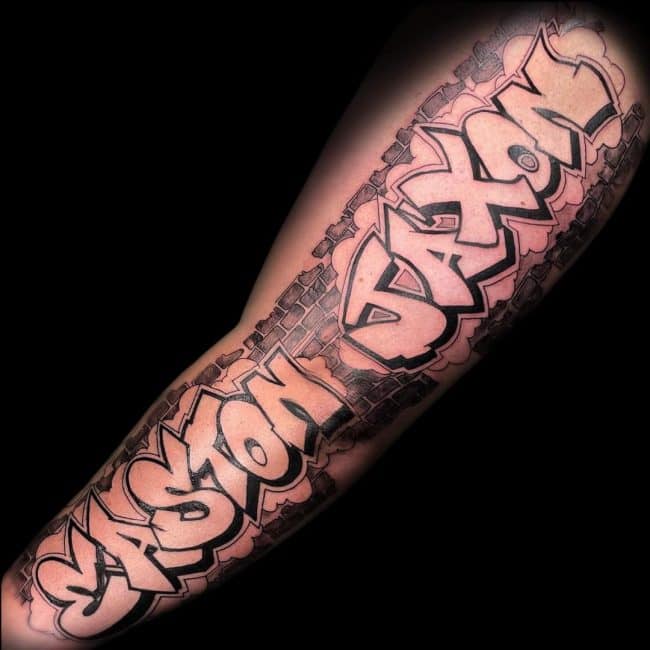 Truth Tattoo Artist Graffiti Full Sleeve Tattoo