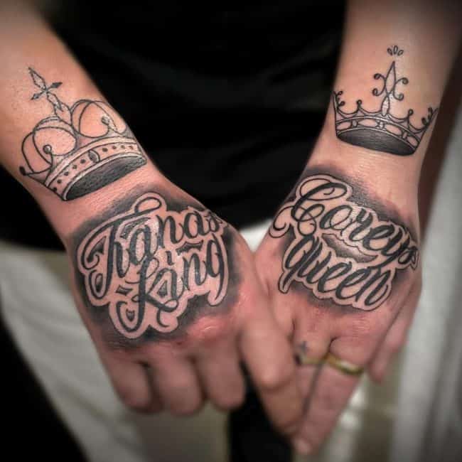 Truth Tattoo Artist Queen King Hand Tattoos