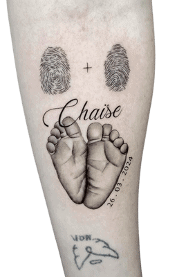 Corey Tattoo Artist Fine Line Fingerprints Tattoo