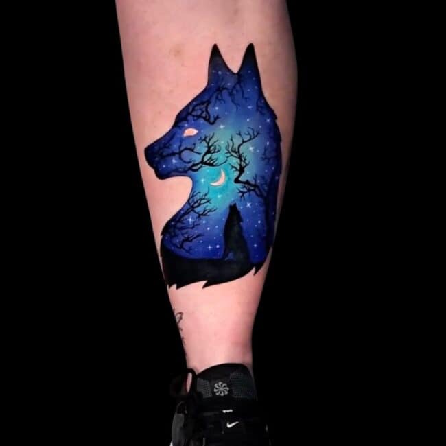 Pukaz Tattoo Artist Neo Traditional Wolf Colour Tattoo