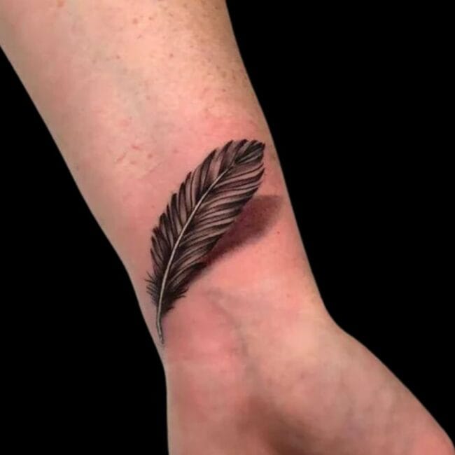 Realism Feather Tattoo