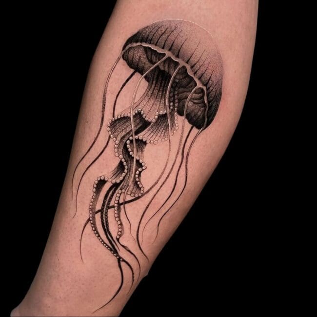 Realism Jellyfish Tattoo