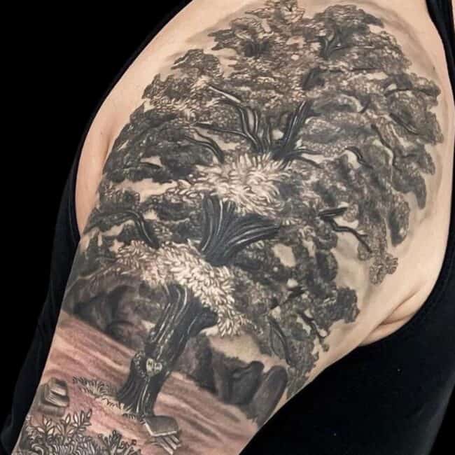 Tree Realism Tattoo