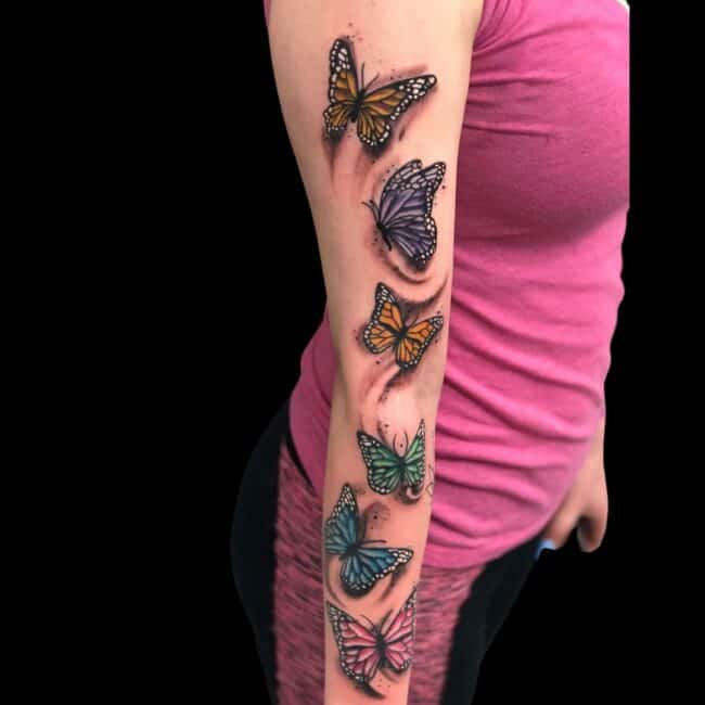 Butterfly Sleeve Tattoo