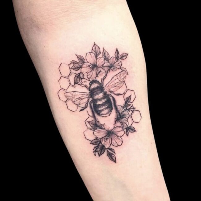 Girly Bee Tattoo