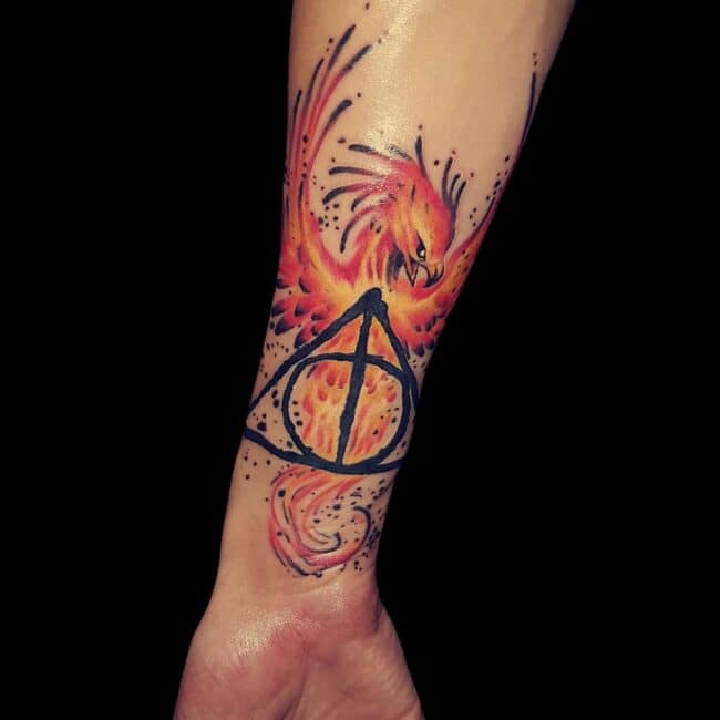 Harry Potter Phoenix Tattoo
