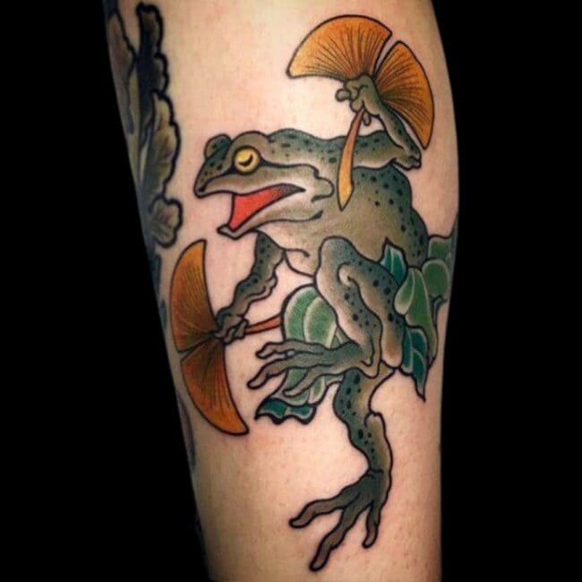Japanese Frog Tattoo