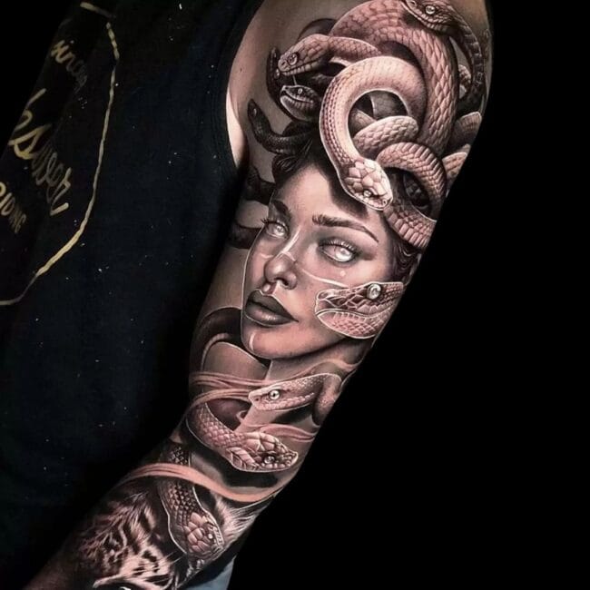 Medusa Sleeve Tattoo