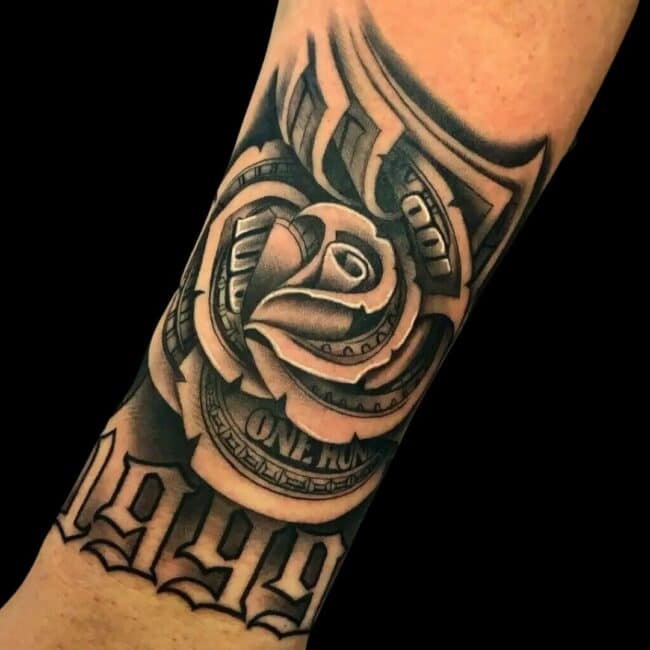 Money Rose Tattoo