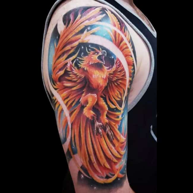 Phoenix Arm Tattoo