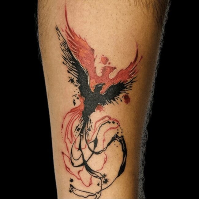 Phoenix Rebirth Tattoo