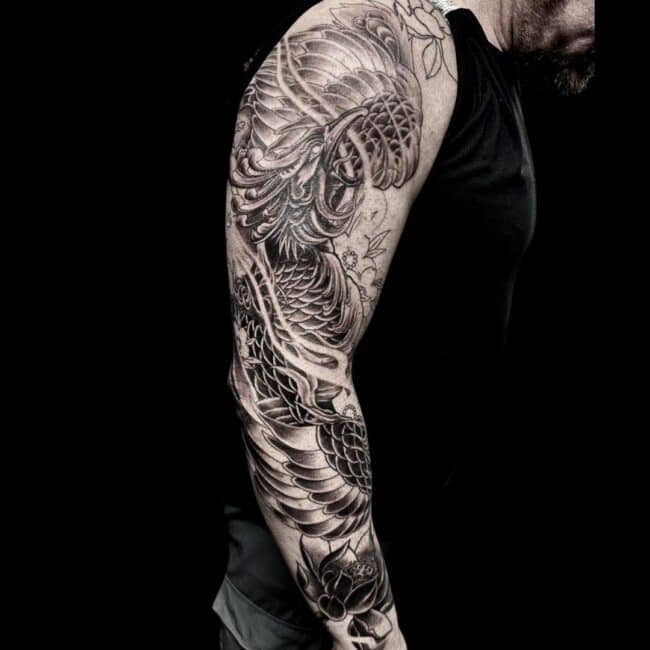 Phoenix Sleeve Tattoo