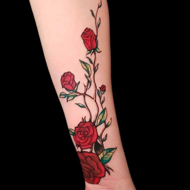 Rose Vine Tattoo