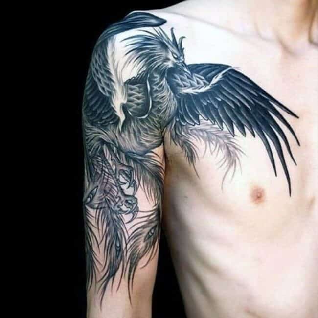 Shoulder Phoenix Tattoo
