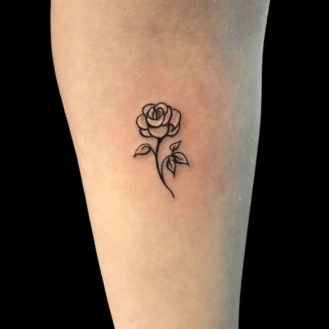 Small Rose Tattoo