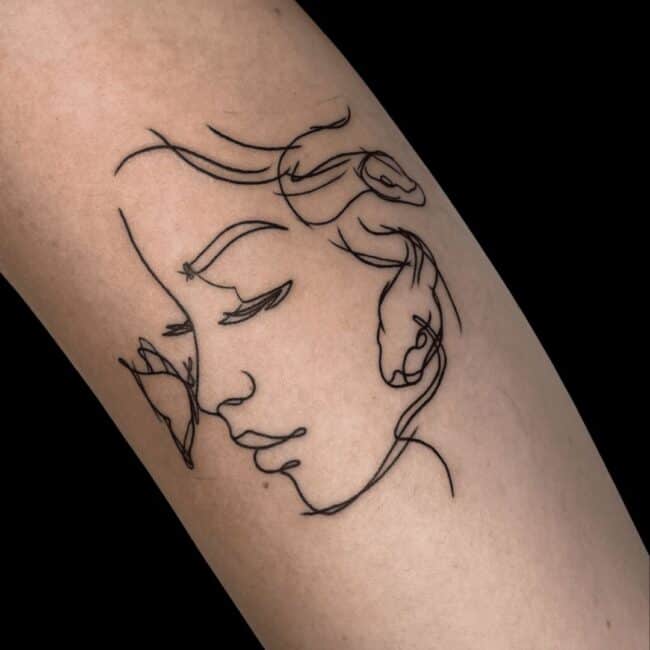 Subtle Medusa Tattoo