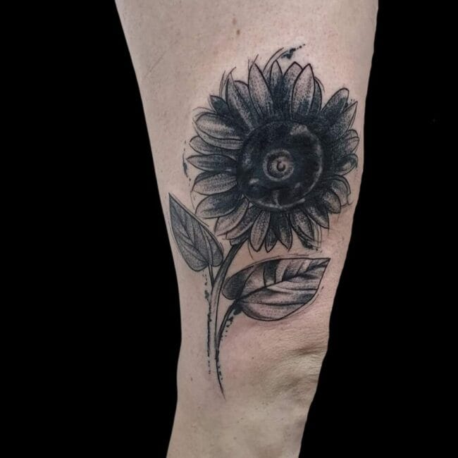 Sunflower Cover-Up Tattoo