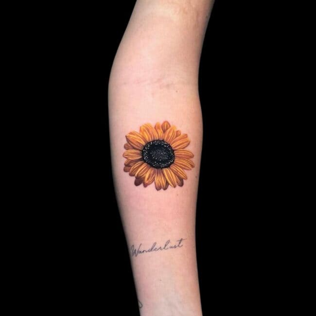 Sunflower tattoo ideas