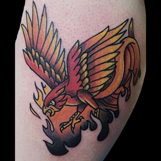 Traditional Phoenix Tattoo