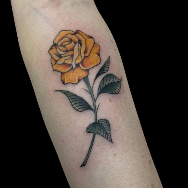 Yellow Rose Tattoo