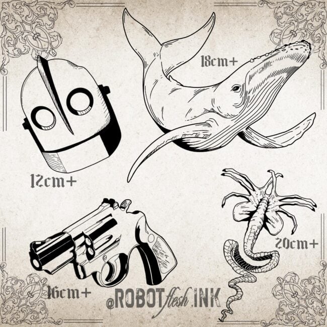 line work flash tattoo design Jesse tattoo flash