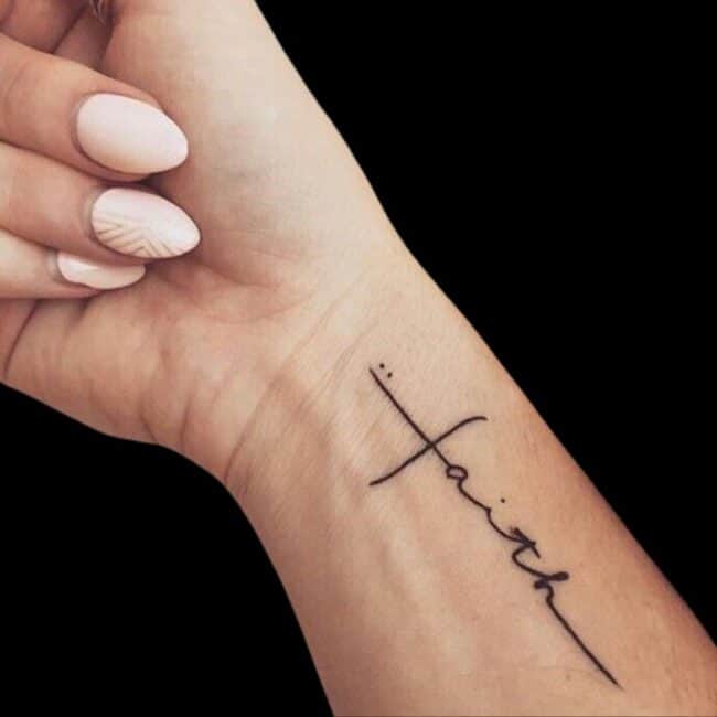 Faith Cross Tattoo