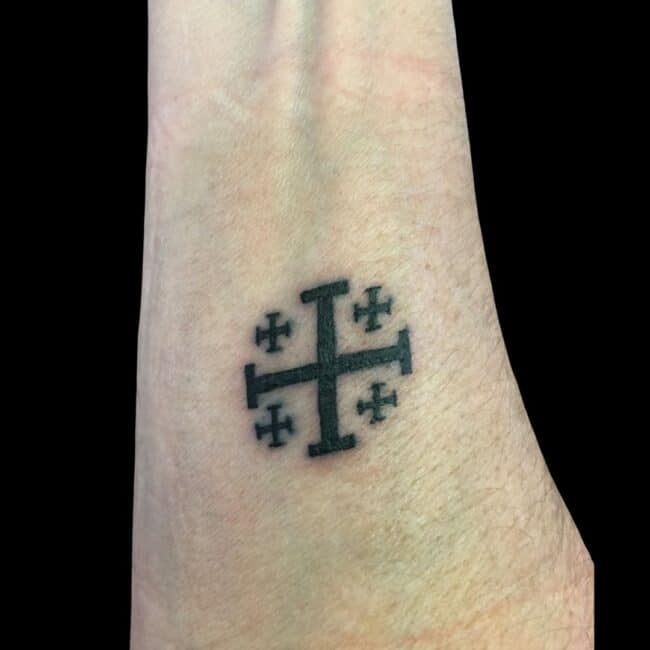 Jerusalem Cross Tattoo