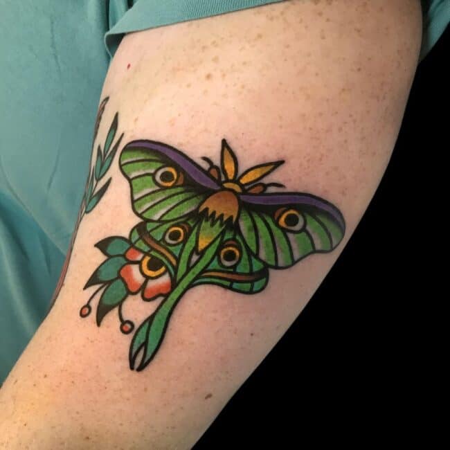 Luna Moth Tattoo