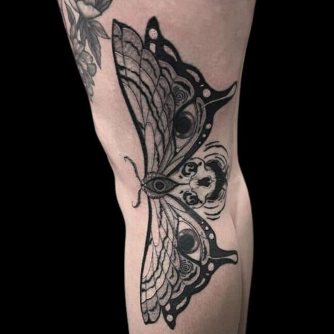 Moth Leg Tattoo